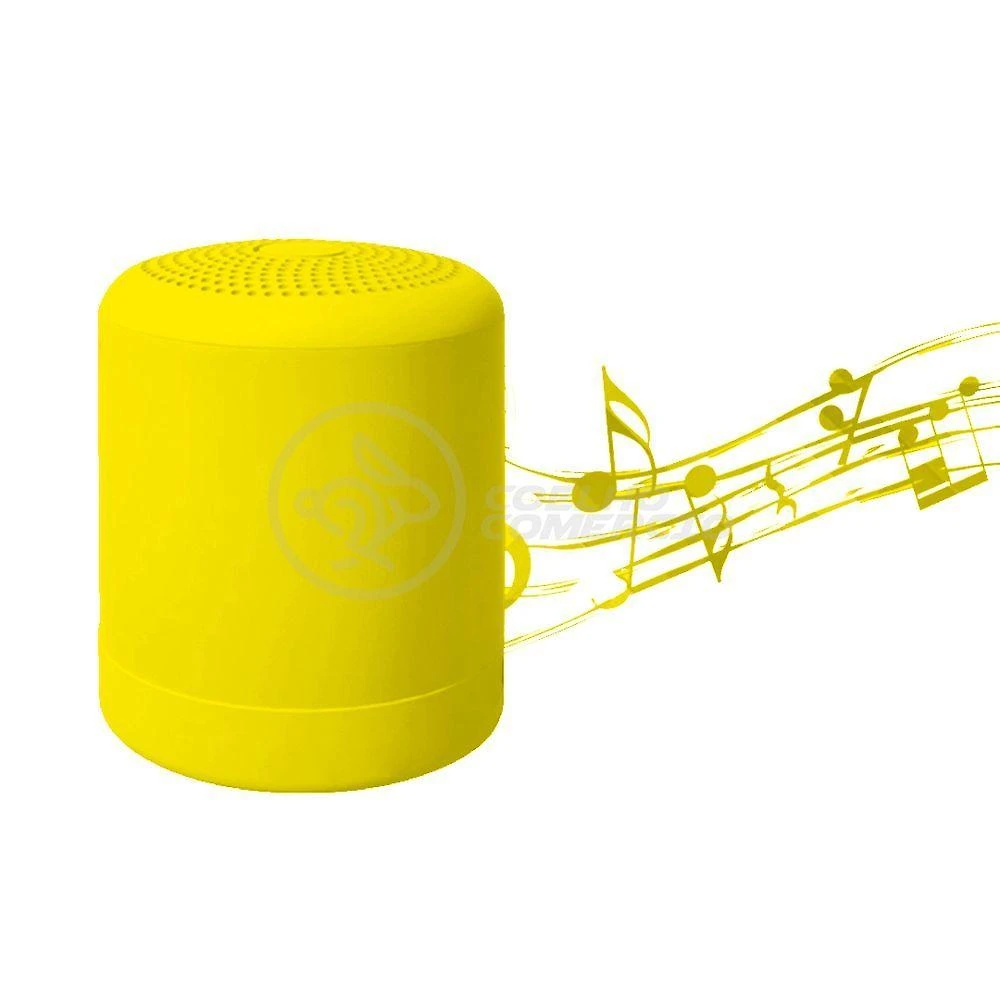 Mini Caixa De Som Wireless Speaker Potente Bluetooth Amarelo