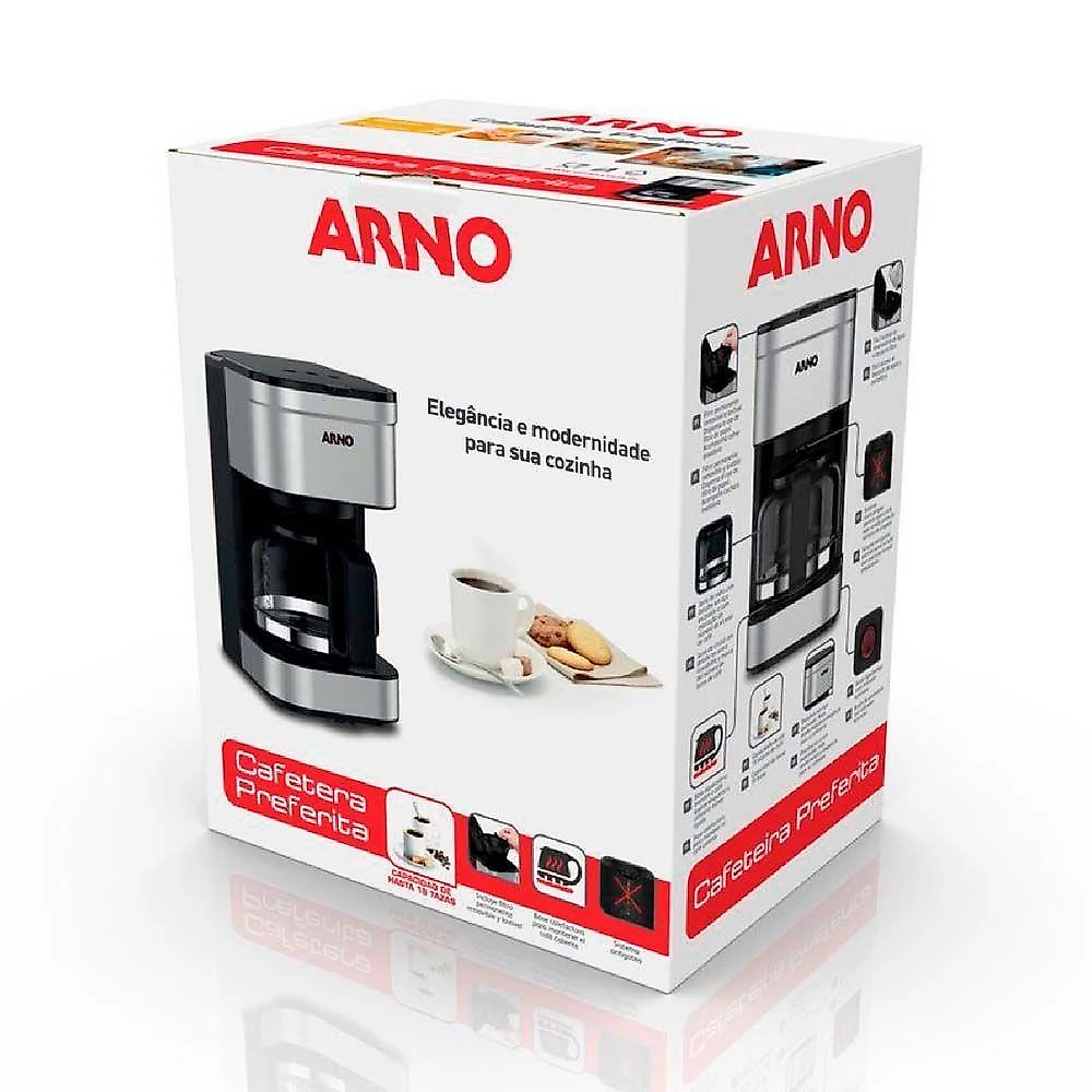 Cafeteira Elétrica Arno Preferita Inox CFPF 110V