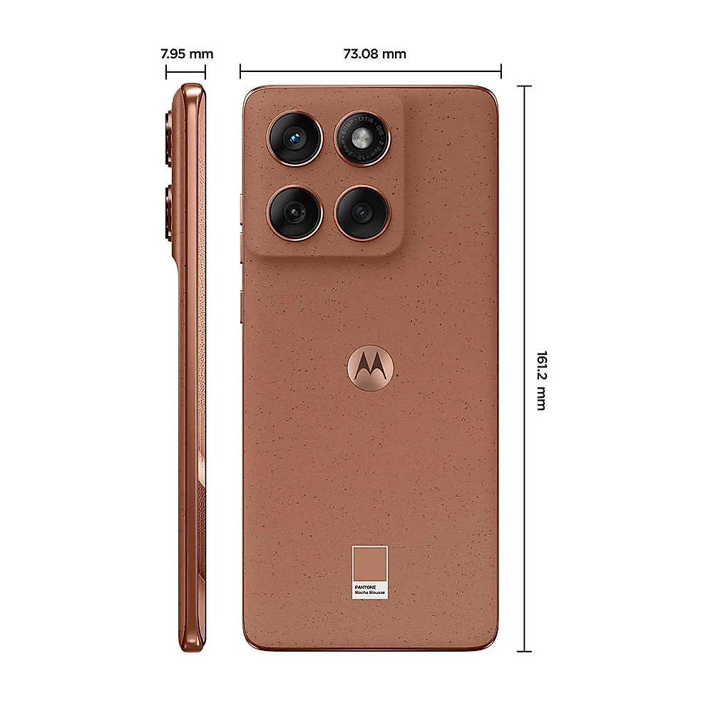 Smartphone Motorola Edge 60 Fusion 5G 256GB 16GB (8GB RAM+8GB Ram Boost) 50MP Sony AI Camera IP68 NFC Mocha Mousse