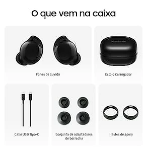Smartphone Samsung Galaxy A36 5G Tela 6.7" 128GB Câmera Tripla 50MP Preto + Galaxy Buds Core Bluetooth Preto