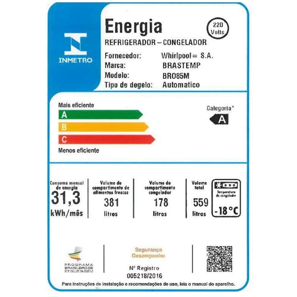 Geladeira Brastemp Frost Free French Door BRO85MK, Cor Inox - 220V 220 Volts