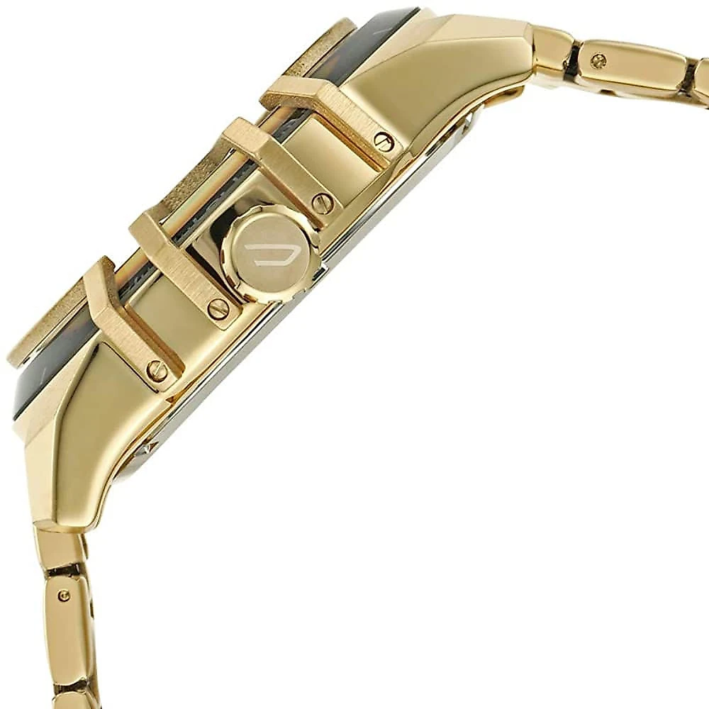 Diesel Relógio Masculino de Quartzo Original cPulseira de Aço Inoxidável Dourado