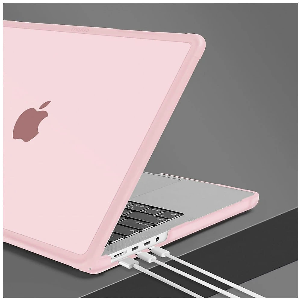 MOSISO Capa Rígida Heavy Duty para MacBook Pro 16" 2025-2021 com Kickstand, Teclado, Tela e USB-C, Rosa
