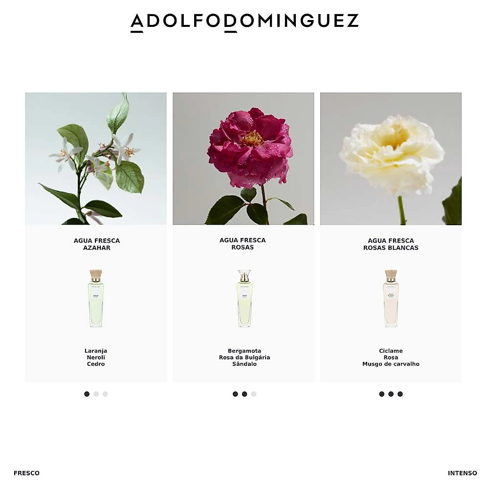 Água Fresca de Rosas Blancas Adolfo Dominguez - Perfume Feminino - Eau de Toilette 120ml