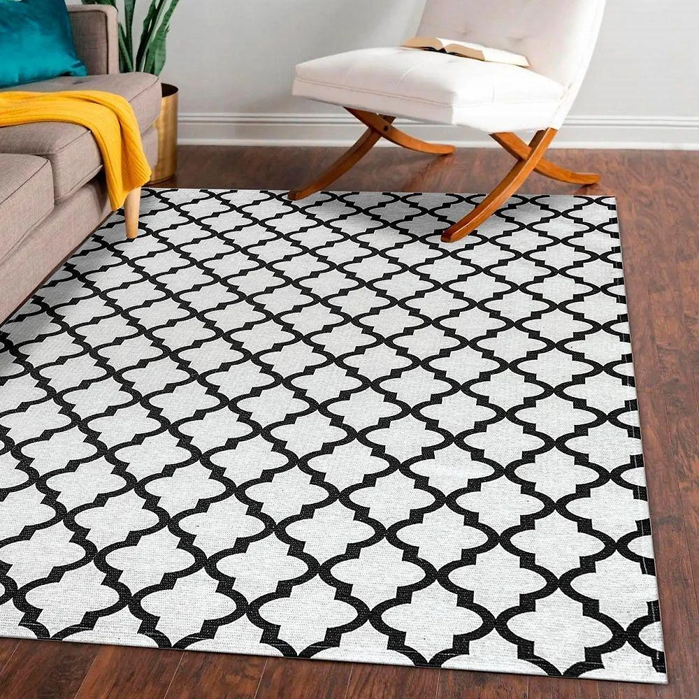 Tapete Em Tecido Jacquard Com Látex 1,35 M X 2,50 M 75% Algodão, 25% Poliéster - Arabesco Cru
