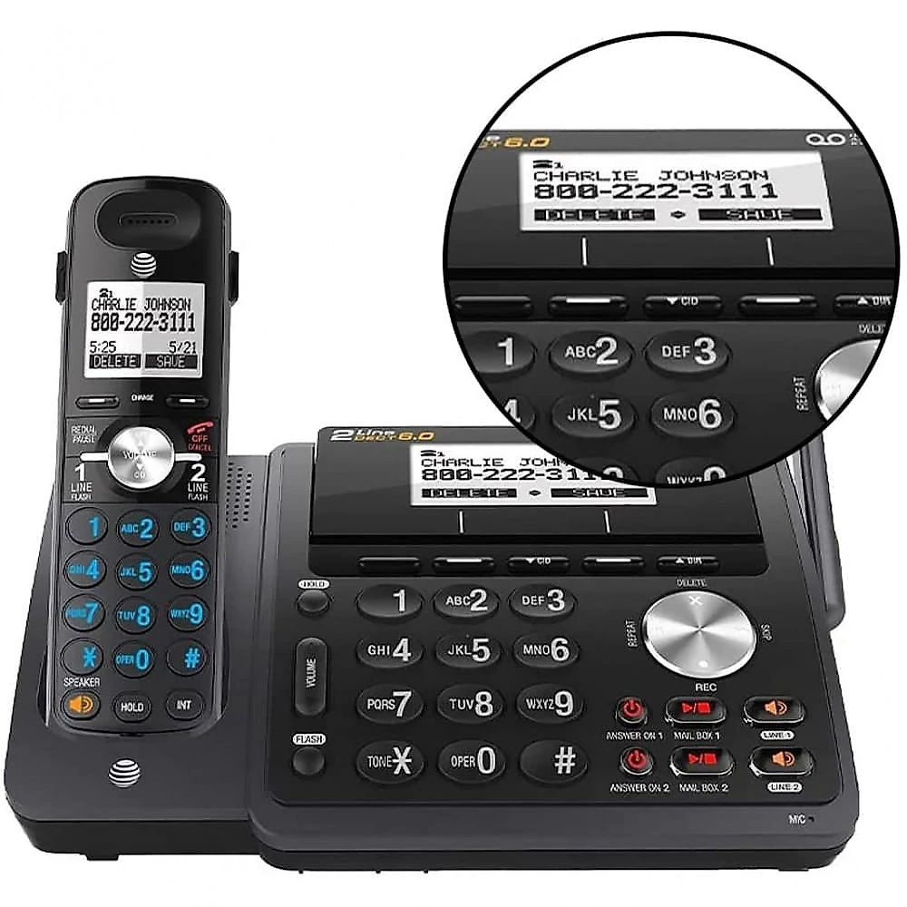 ATT TL88102 Telefone sem Fio com Sistema de Atendimento Digital, 3 Unidades 110v