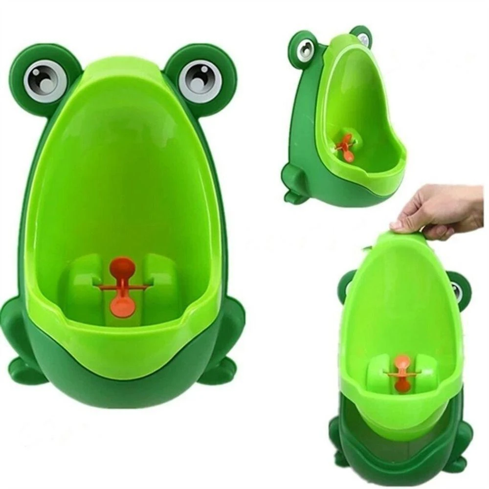 Mictório Infantil Sapinho Alvo Giratório Ventosas Verde Yeet