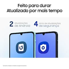Celular Samsung Galaxy A06 Tela 6.7" 128GB 4G Processador Octa-Core, Câmera Traseira de 50MP e Selfie de 8MP Branco