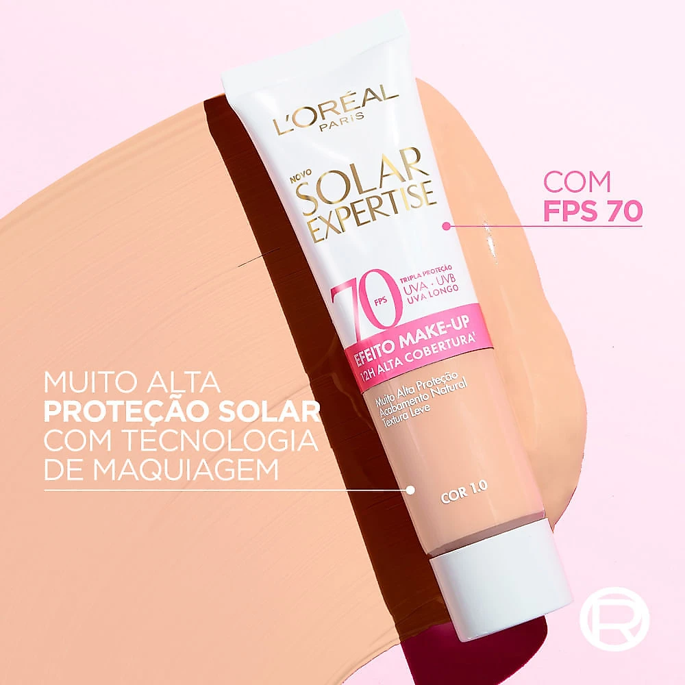 Protetor Solar L'Oréal Paris Solar Expertise Efeito Make Up FPS70 Cor 1.0 30g