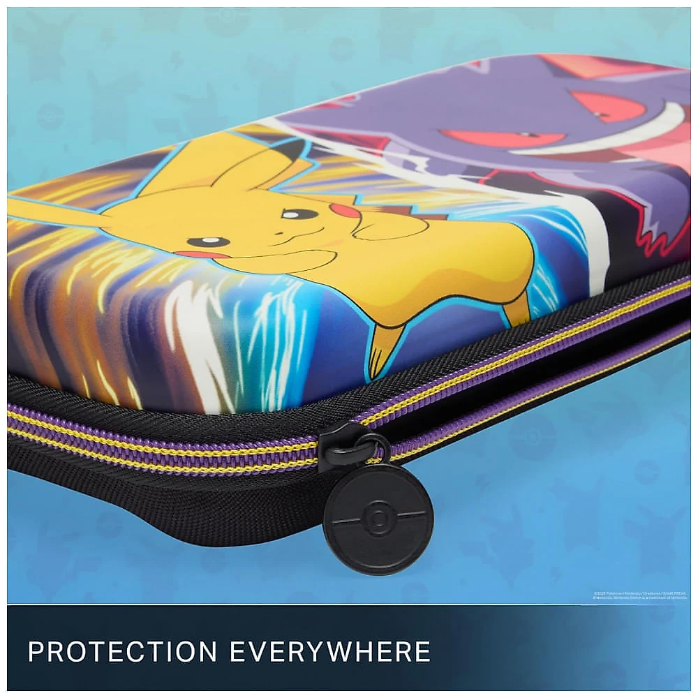 Case rígido PowerA Protection Case para Nintendo Switch Pikachu vs Gengar compatível com Switch, Switch OLED e Switch Lite