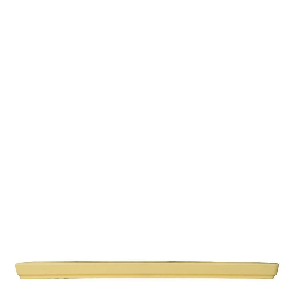 Prato Square Quadrado 27x27 Amarelo Claro Em Polipropileno Linha Tendência Vem
