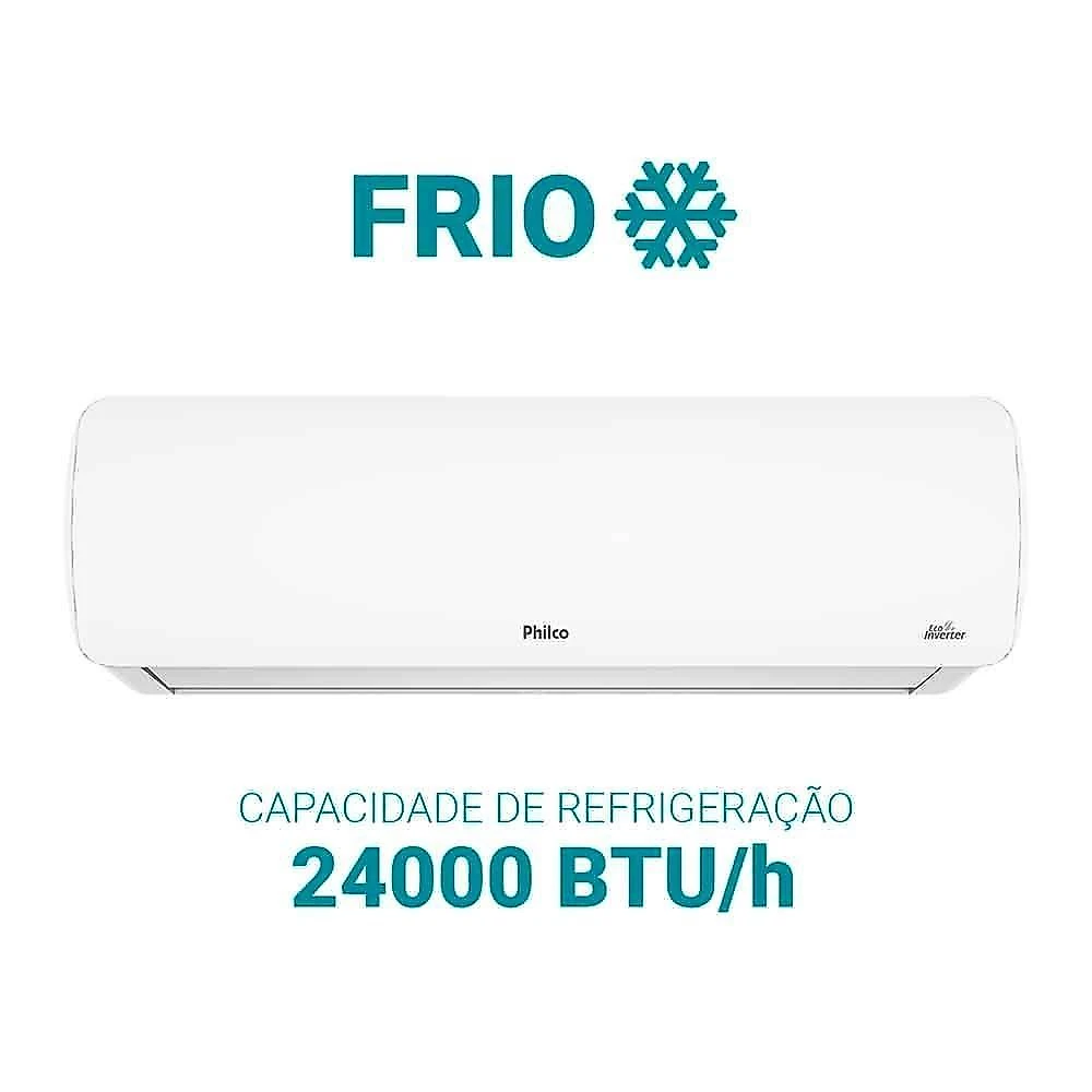 Ar Condicionado Split Hi-wall Eco Inverter Philco 24.000 Btus Frio 220V R32