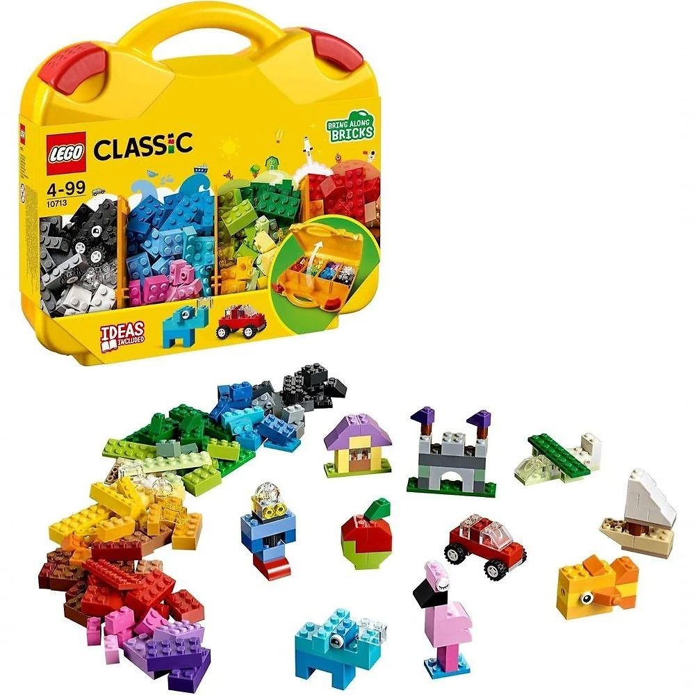 Kit de Construção 10713 Maleta da Criatividade com 213 Peças Amarelo Lego