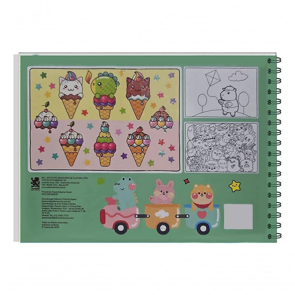 Livro De Colorir Cute & Comfy Super Extra Capa Dura Edição 3