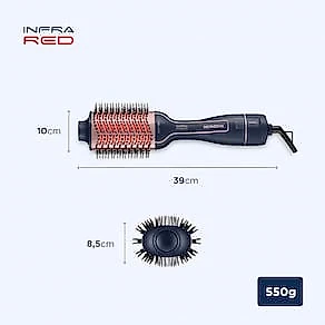Escova Secadora Mondial Infrared ES-01 1200W Azul/Rose Bivolt