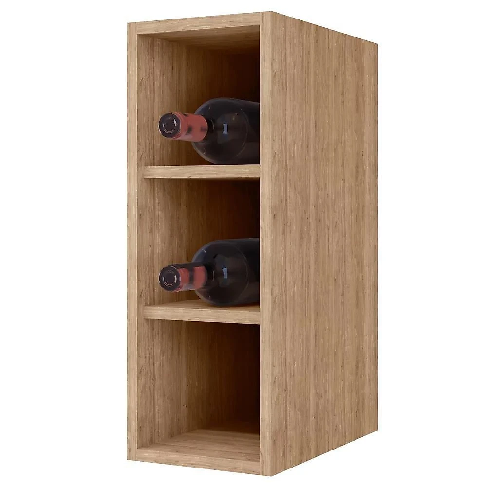 Armário De Cozinha Modulado De Canto Esquerdo 5 Peças Cp52 Balcão Sem Tampo Castanho/preto - Lumil