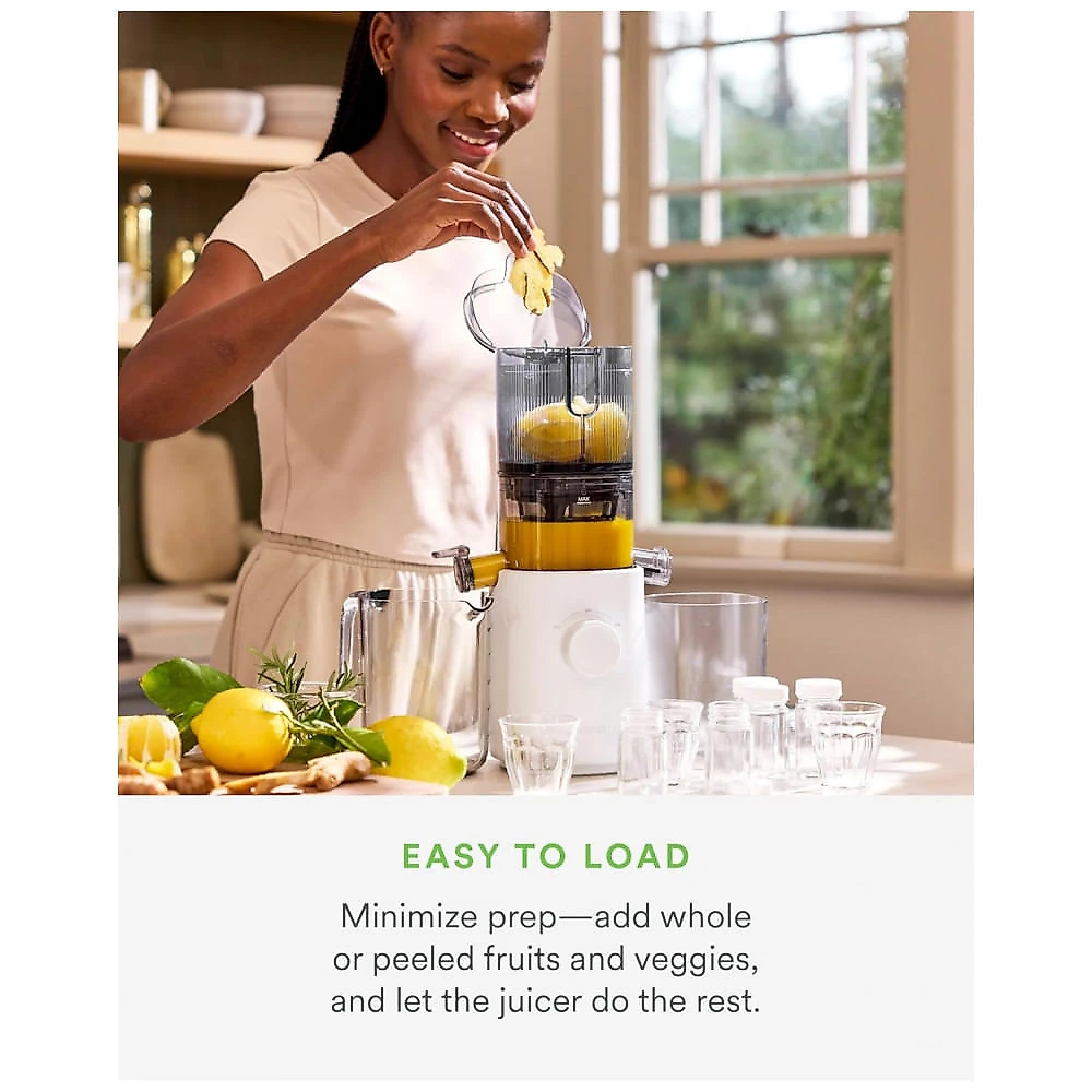 Extrator de Suco Nama J3 Compact Cold Press - Compacto, Portátil, Automação, Leve e Sem Desperdício de Espaço, Ideal para uma Operação sem as Mãos, Br