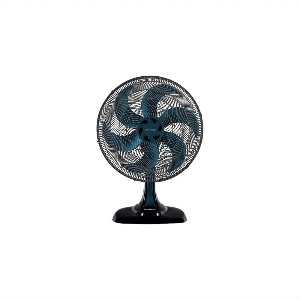 Ventilador oscilante de mesa turbo 50cm azul 220v premium ventisol