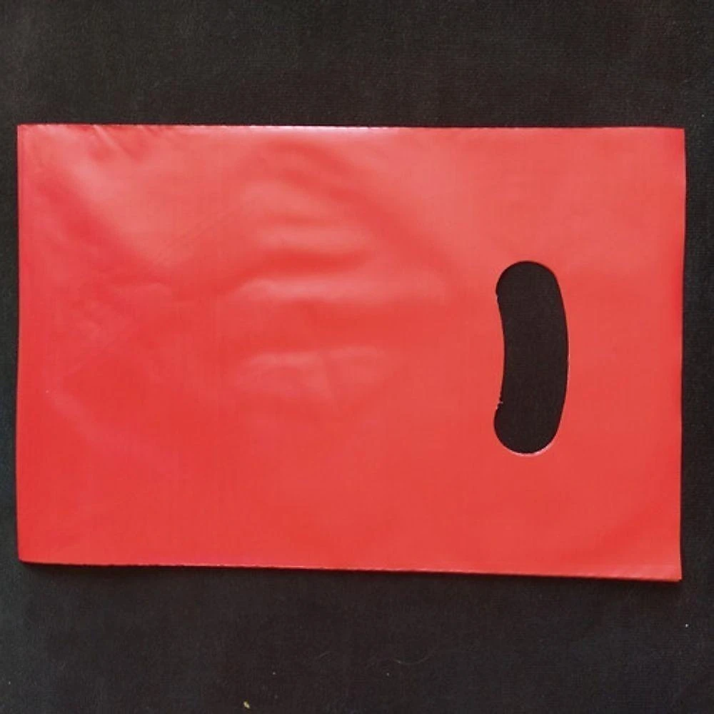 Sacola Plástica 16x20 Alça Boca de Palhaço 50 un Reforçada e Brilhosa Rosa, Vermelho, Branco, Azul