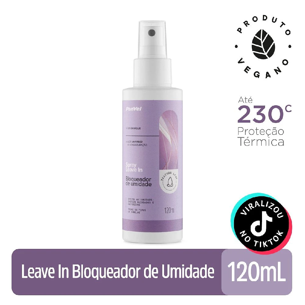 Leave-in Protetor Térmico Panvel Bloqueador De Umidade 120ml