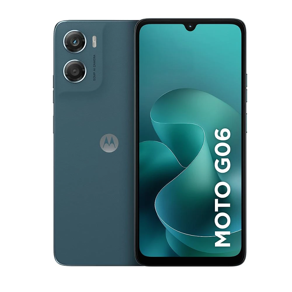 Smartphone motorola moto g06 4g tela 6,9” 128gb câmera 50mp azul marinho
