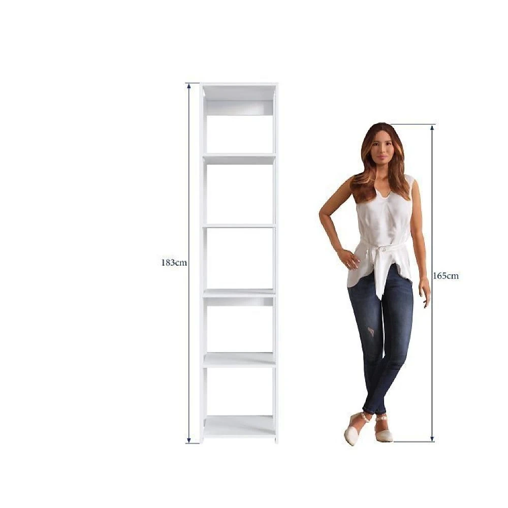 Guarda Roupa Closet 2 Peças com 1 Cabideiro 2 Gavetas e 6 Nichos Easy Prodecor Branco