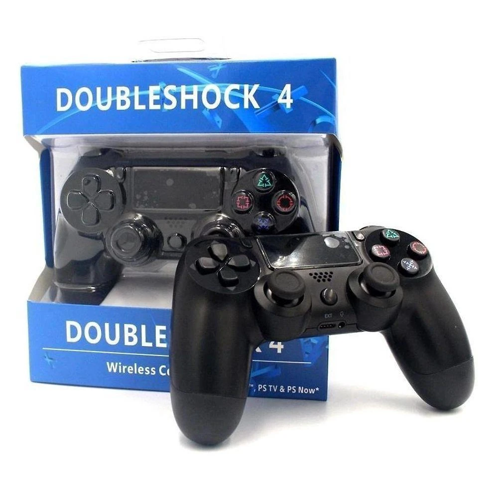Controle sem Fio Aquilae Doubleshock Compatível com Playstation 4 Ps4 com Vibração Preto