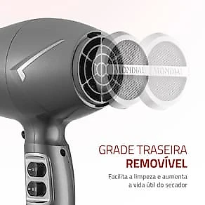 Secador de Cabelos Mondial Space Shine SC-20 2000W – Cinza 110V