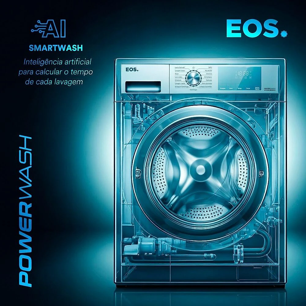 Lava e Seca EOS 10,1kg Power Wash Titanium ELR2107LST 220V