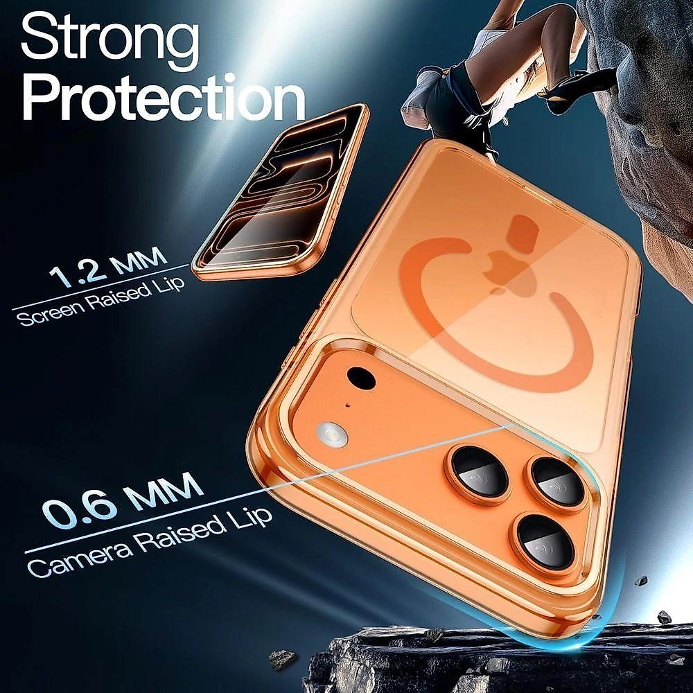 Capa Iphone 17 Pro Max 6,9 Magnética Magsafe Prova de Choque Transparente