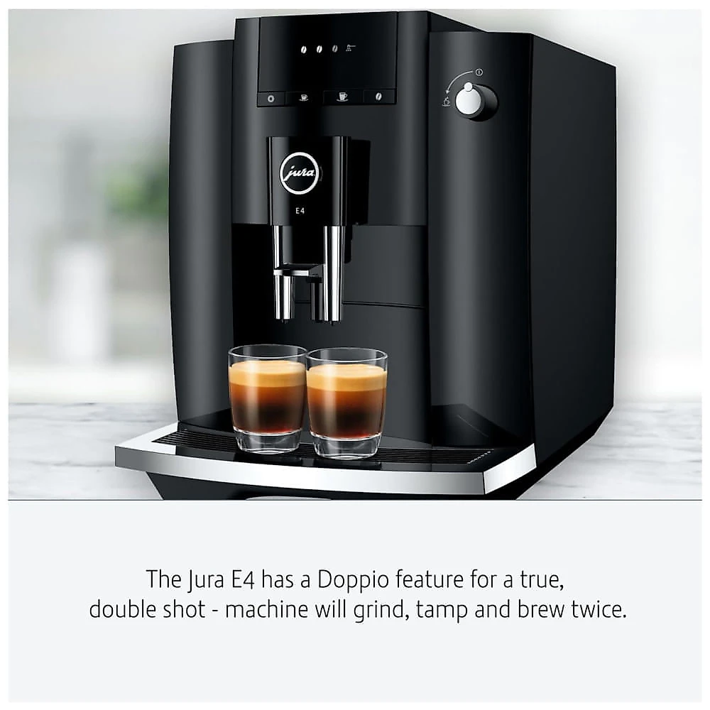 Máquina de Café Expresso com Filtragem de Água CLEARYL Smart+, 6 Pastilhas de Limpeza e Visor em LED, 110V, Jura E4, Pr...