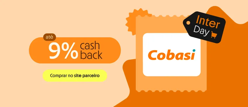 COBASI COM ATÉ 9% DE CASHBACK