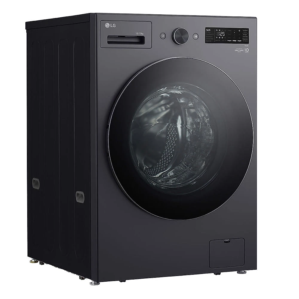 Lava e Seca Smart LG 16kg com Inteligência Artificial Aidd WD16GNTS6B/A Black Inox - 110V