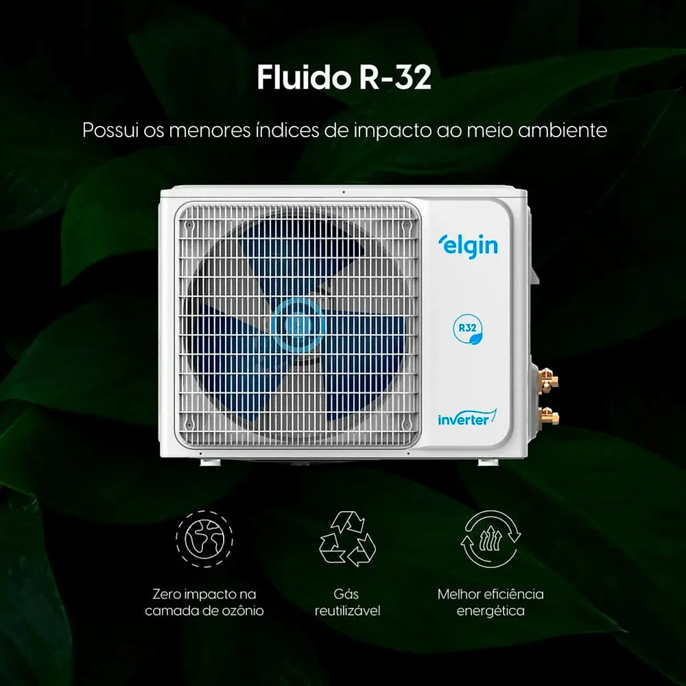 Ar Condicionado Eco Inverter II Split 9000 BTUs Frio Elgin 220V