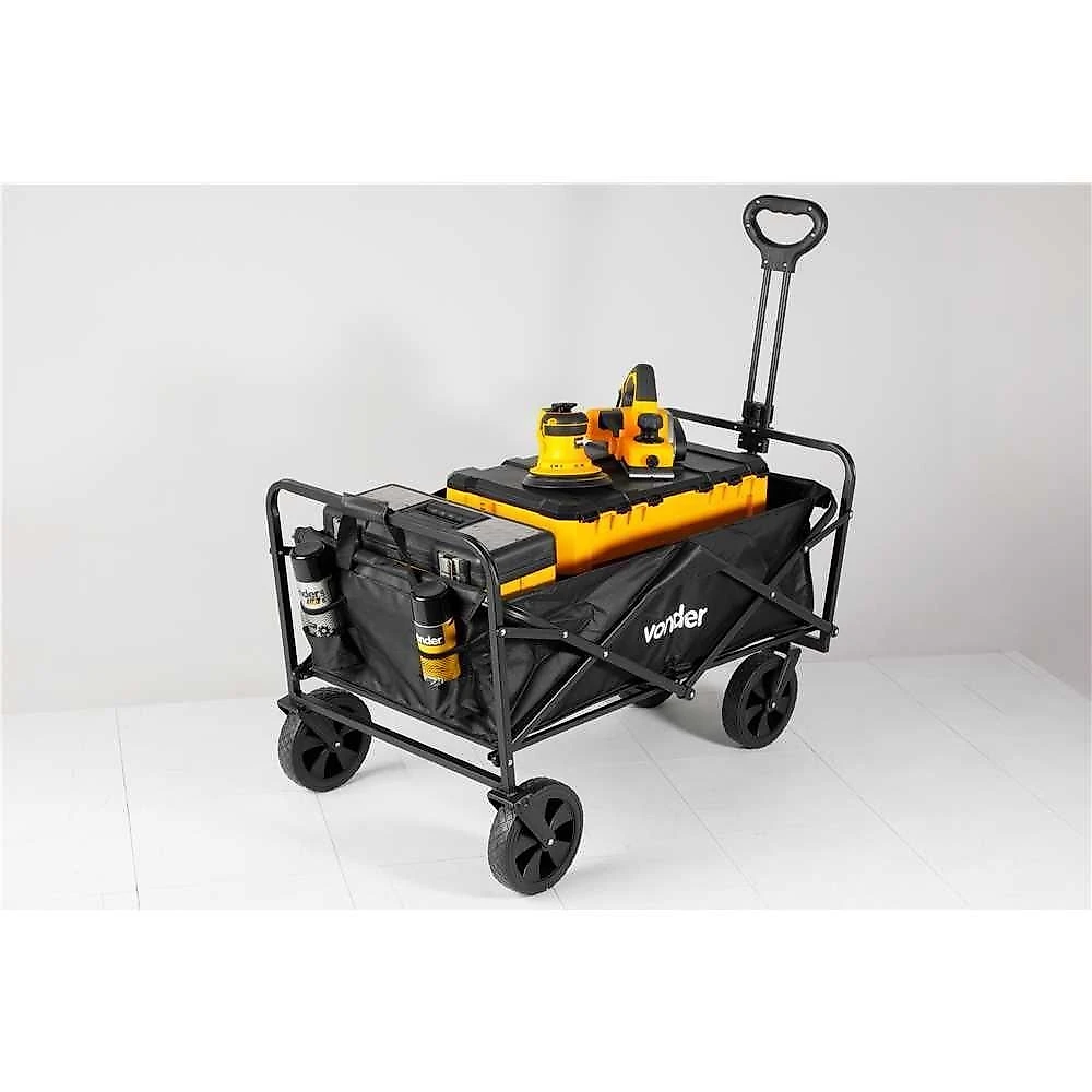 Carrinho para Carga CDV075 Dobrável com Estrutura Metálica Preto Nove54 53.5CM 75kgf