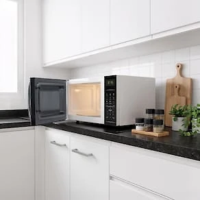 Micro-ondas Britânia BMO23 20L Limpa Fácil 1100W Preto/Branco 110V