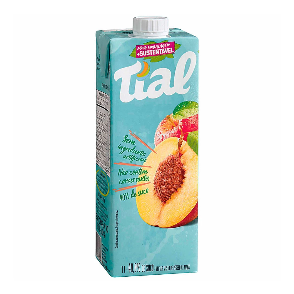 Suco Tial Pêssego com 1 Litro