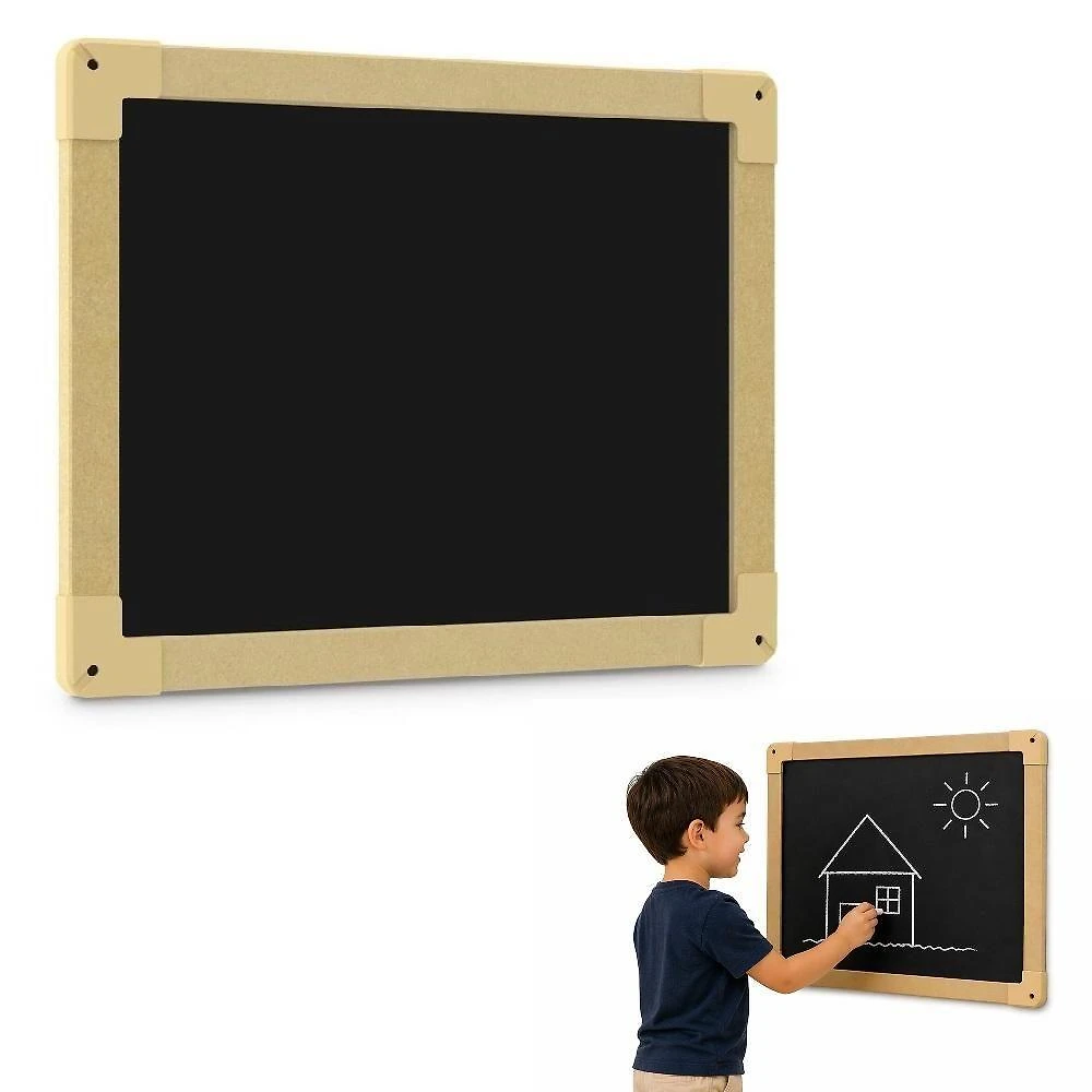 Lousa Quadro Negro Junges 30x40cm em Mdf para Parede Escolar Escritório e Casa