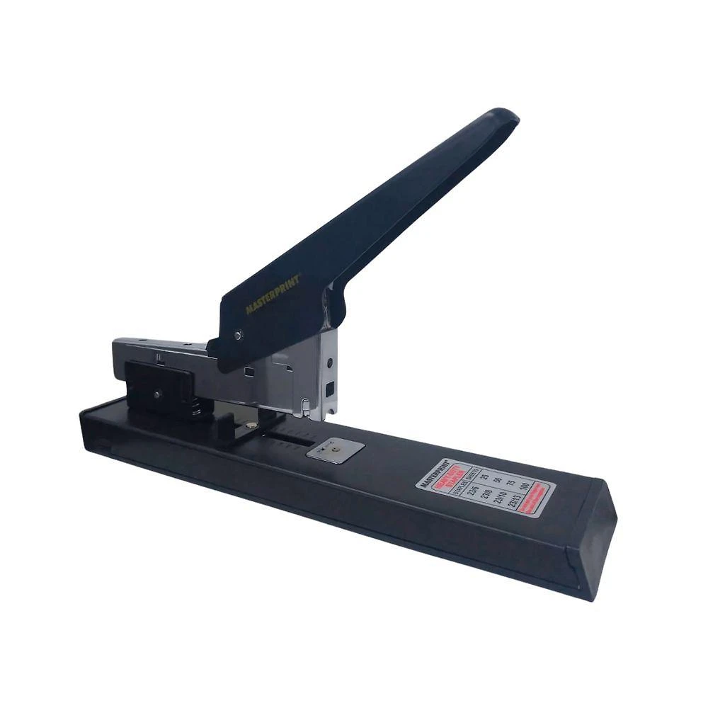 Grampeador Masterprint MP390 para Até 100 Folhas com 13 Níveis de Posicionamento Preto