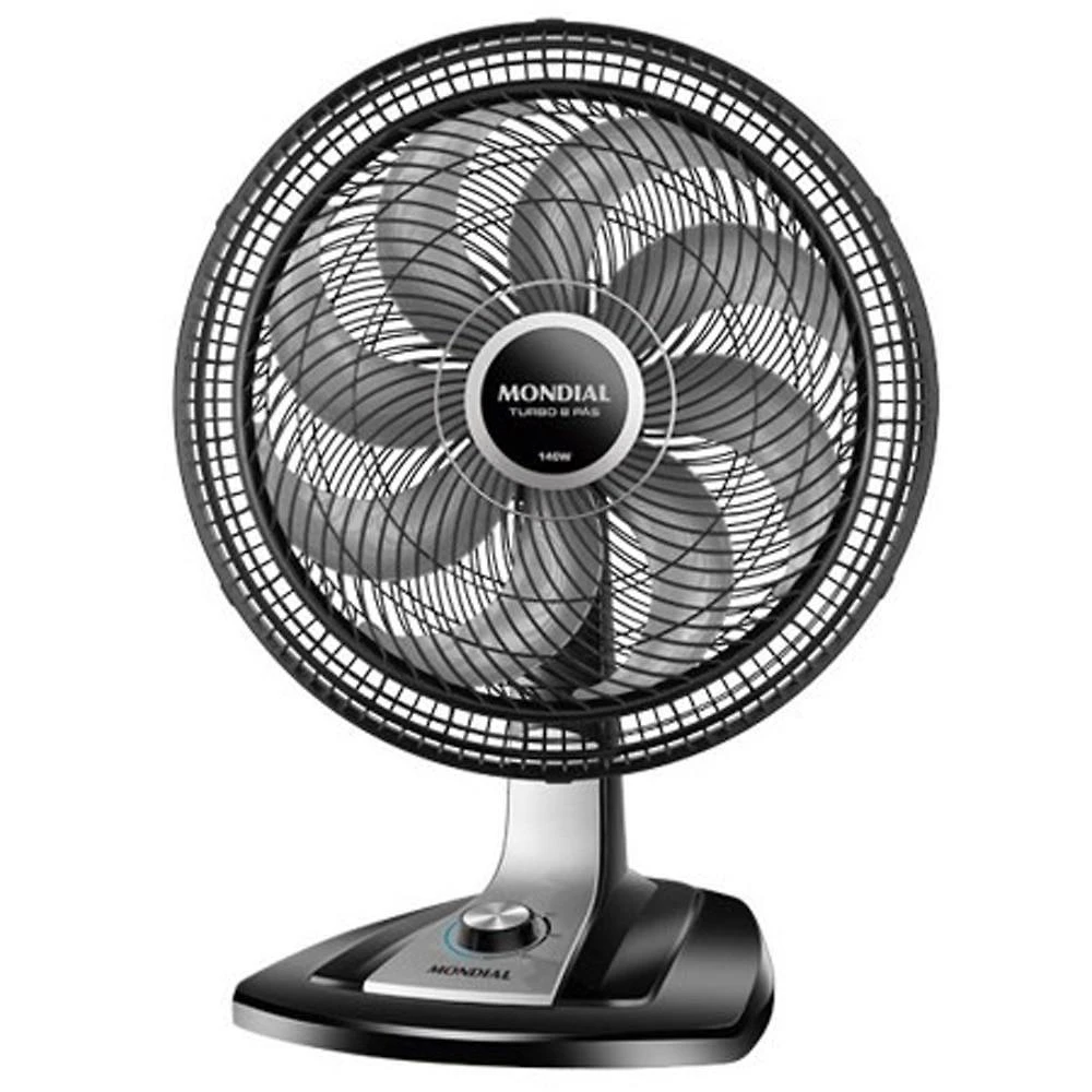Ventilador de Mesa Mondial Turbo, 40cm Preto 