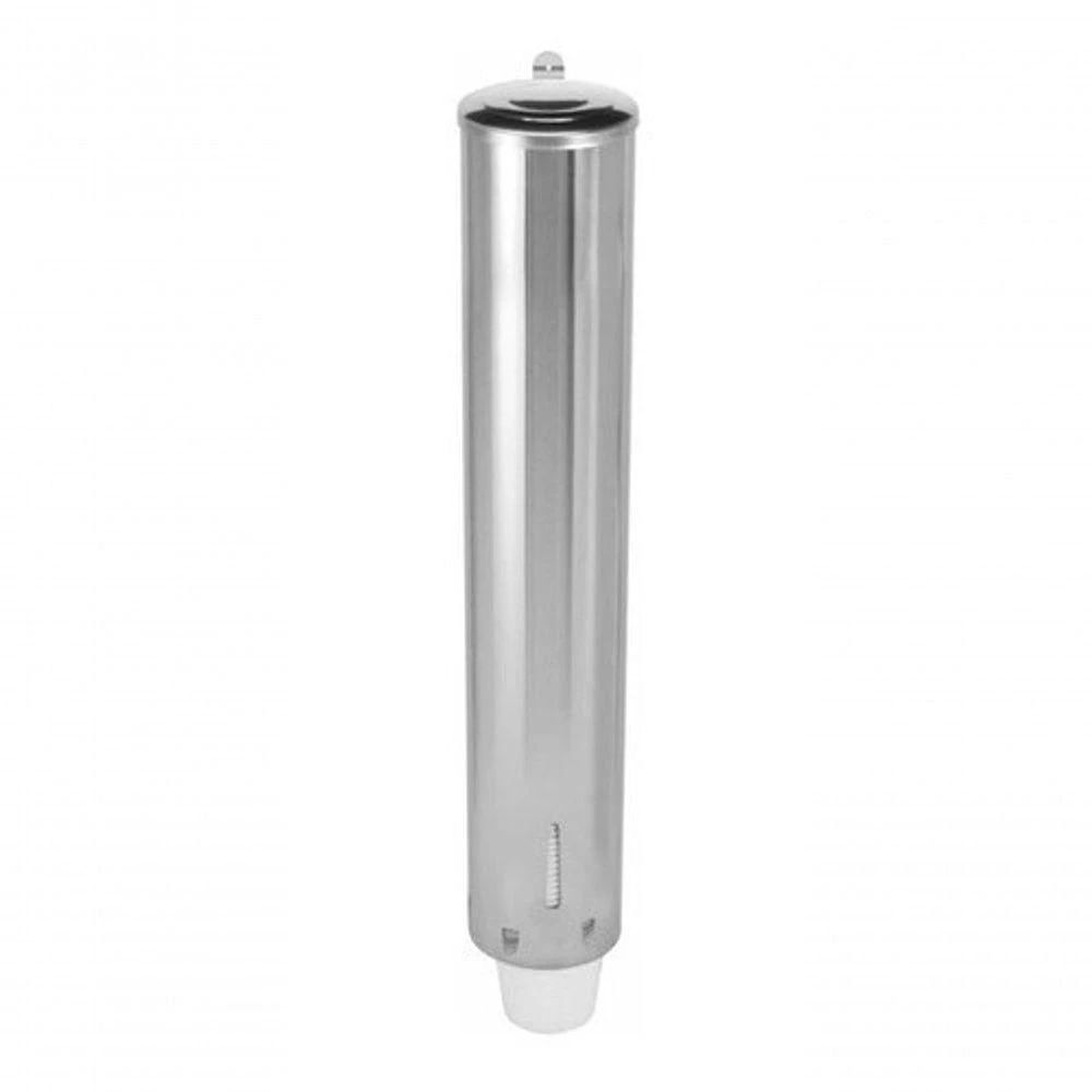 Dispenser para Copos Descartáveis A10 em Aço Inoxidável AISI 430 com Fixação na Parede Inox Higipack