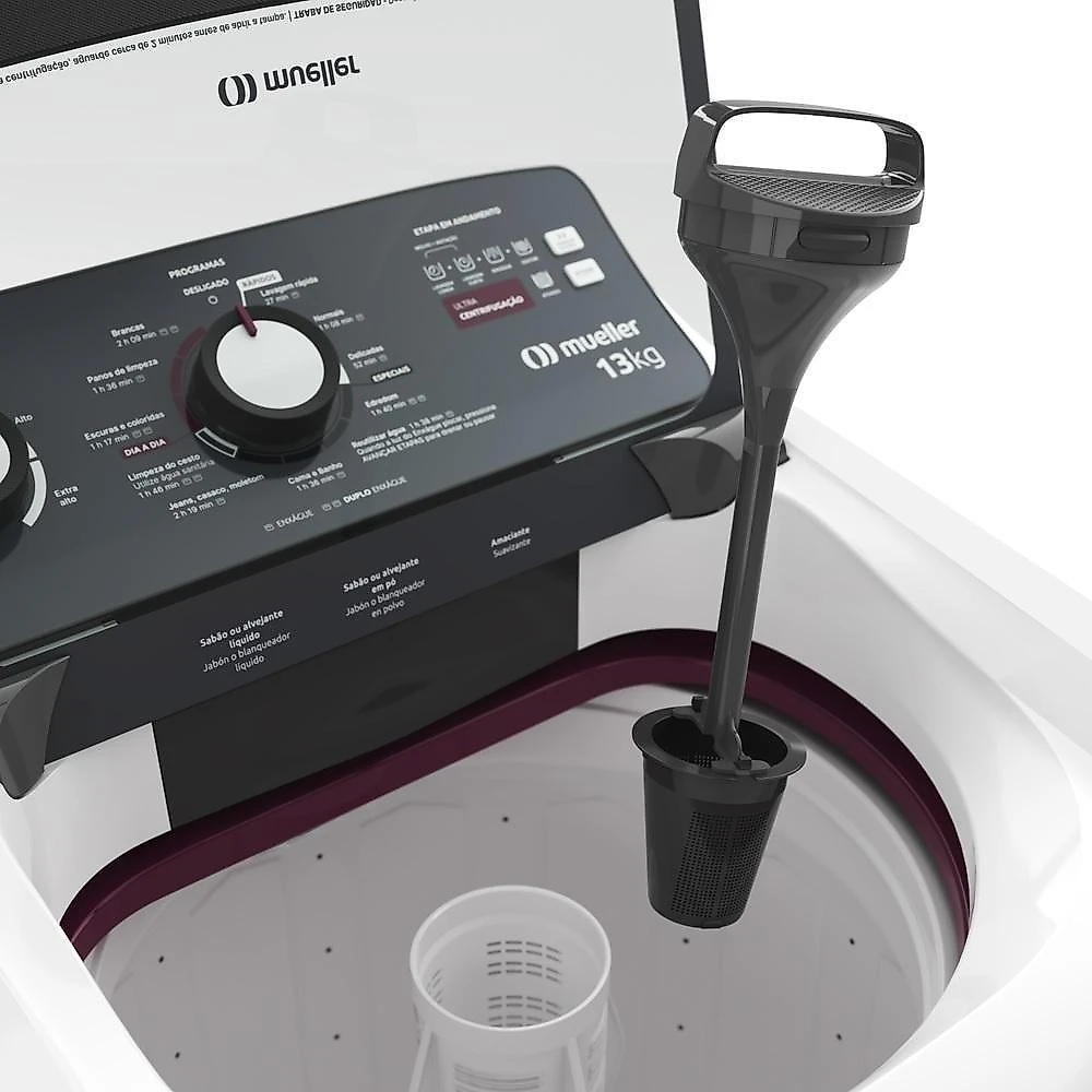Máquina De Lavar Mueller 13kg Automática Com Ultracentrifugação E Ciclo Rápido Branca Mla13 220v