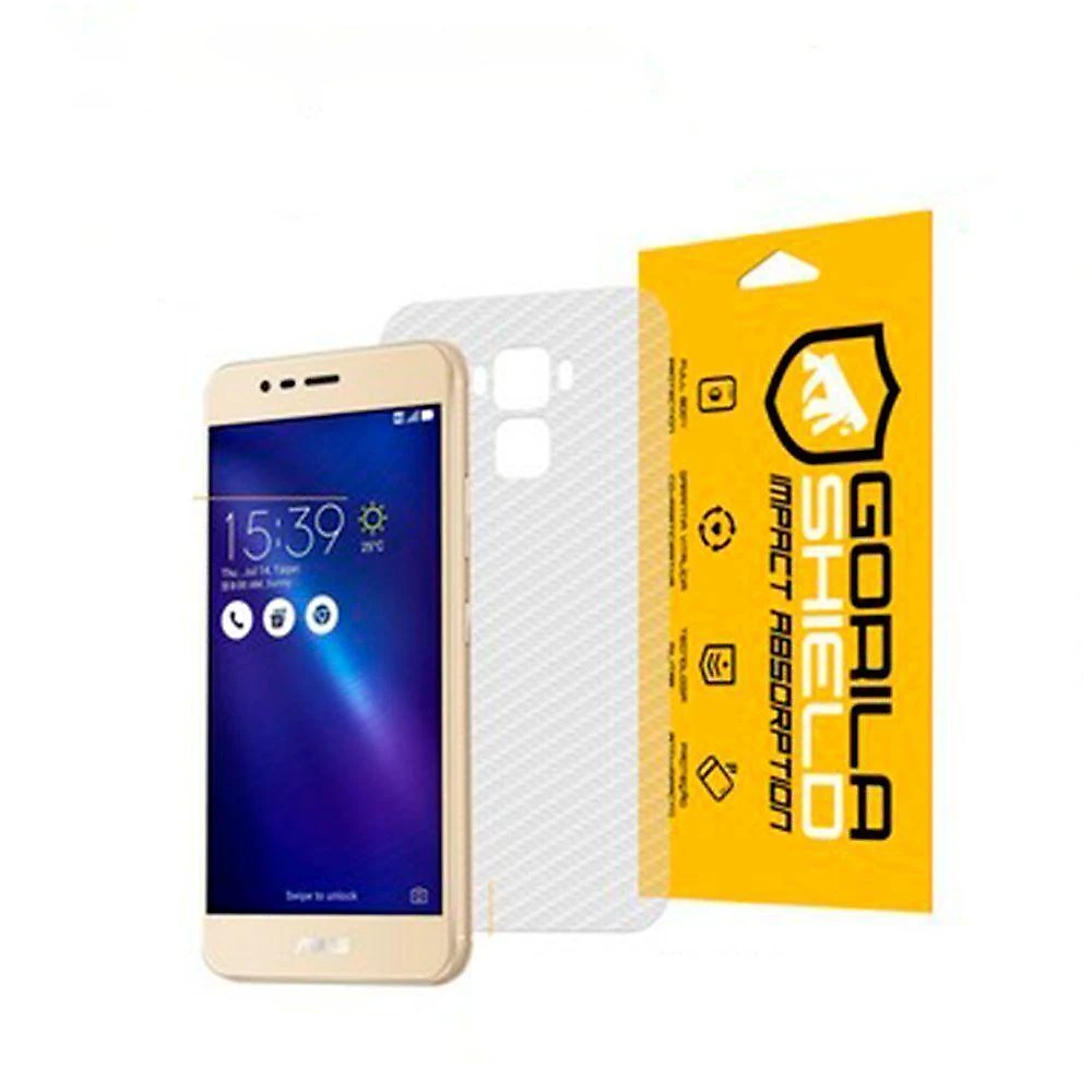 Películas Para Asus Zenfone 3 Max 5.2 : Vidro Dupla + Traseira Fibra De Carbono - Gshield