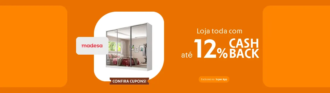 Loja Madesa com até 12% de cashback