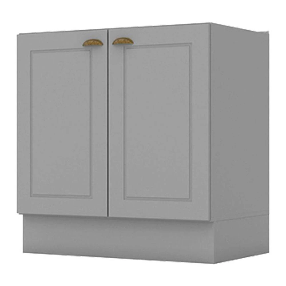 Balcão 2 Portas 80 Cm Americana Cinza - Henn