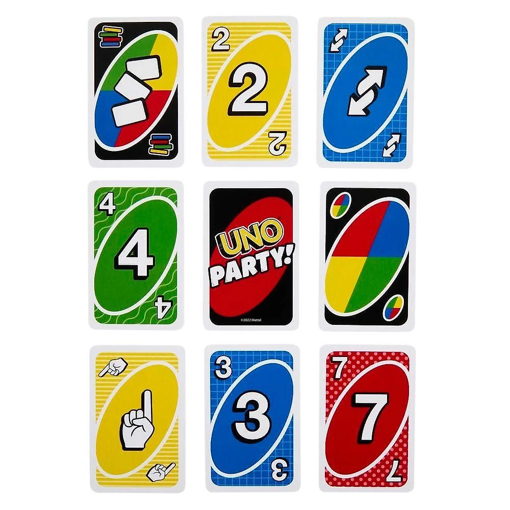 Jogo de Cartas Uno Party com Regras Especiais para Grupos Grandes Amarelo Mattel