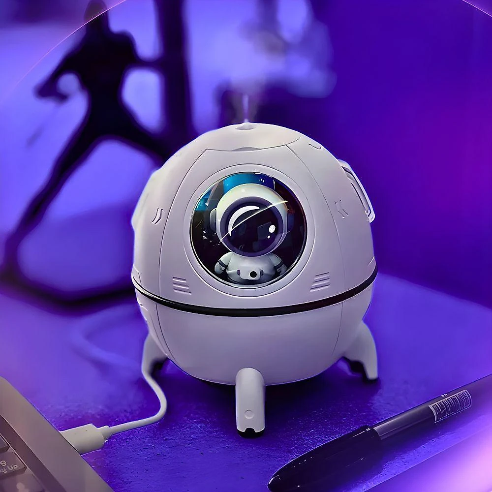 Umidificador de Ar Espacial com Astronauta 220ML Design Encantador para Quartos USB