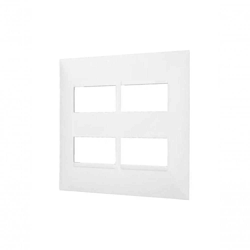 Placa 2+2 Postos Separados 4x4 Branca 618514bc