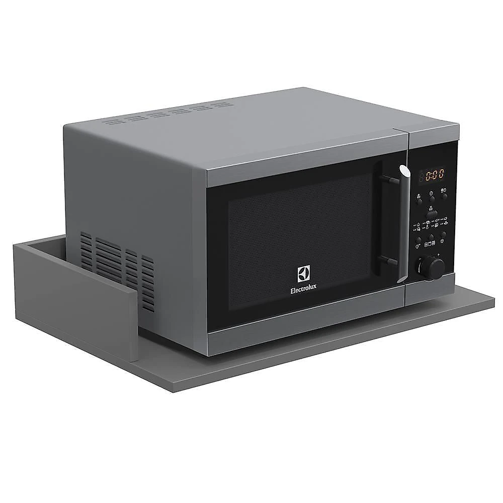 Kit 04 Suportes Suspensos Para Micro-ondas Forno 60x40 Cm Class L03 Cinza - Lyam