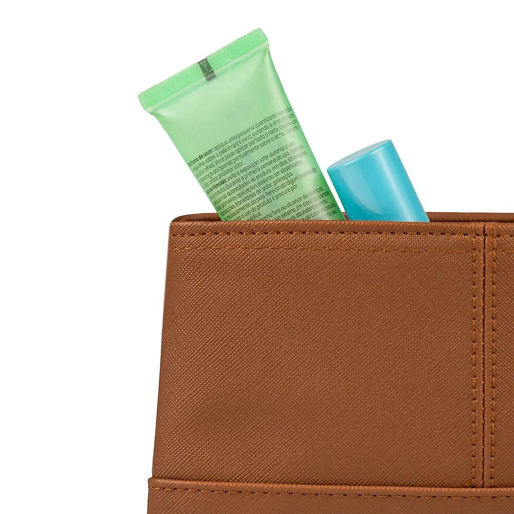 Nécessaire de Viagem Feminina Pequena Recortes Floater Caramelo Caramelo